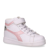 Game P High Ballet sneaker bambina in ecopelle bianco rosa - Sneakers Bambina | Boscaini Scarpe