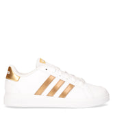 Grand Court 2.0 sneaker bambina in ecopelle bianco oro - ADIDAS | Boscaini Scarpe