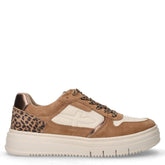 Sneaker in ecopelle leopardato beige marrone | Boscaini Scarpe