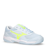 Break Shot 5 scarpa da tennis in ecopelle e tessuto azzurro giallo fluo - Scarpe Tennis Donna | Boscaini Scarpe