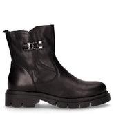 Stivaletto in pelle con ZIP nero | Boscaini Scarpe