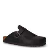 Ciabatta in pelle nero rustic | Boscaini Scarpe