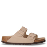 Arizona ciabatta in pelle sabbia | Boscaini Scarpe