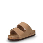 Arizona ciabatta in pelle sabbia | Boscaini Scarpe
