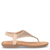 Sandalo infradito in ecopelle con strass beige - TOO LIKE | Boscaini Scarpe