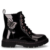 Anfibio in ecopelle con farfalla bambina nero | Boscaini Scarpe