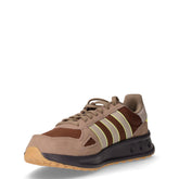 RUN 84 sneaker in tessuto e pelle marrone beige | Boscaini Scarpe