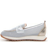 Mocassino white silver - Outlet Mocassini Donna | Boscaini Scarpe