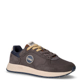 Travis Authentic sneaker in tessuto e pelle grigio scuro blu | Boscaini Scarpe