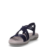 Reggae Slim Sunnyside 2.0 sandalo in tessuto ed ecopelle blu navy | Boscaini Scarpe