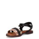 Sandalo nero platino | Boscaini Scarpe