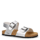 Raisho sandalo in ecopelle bambina argento | Boscaini Scarpe