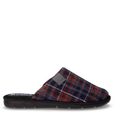 Ciabatta in tessuto scozzese antracite | Boscaini Scarpe