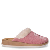 Ciabatta in tessuto con orso rosa | Boscaini Scarpe
