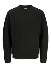 Maglione girocollo in maglia nero | Boscaini Scarpe