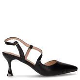 Sandalo con tacco a punta in ecopelle nero - TOO LIKE | Boscaini Scarpe