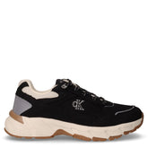 Sneaker in tessuto e ecopelle bambina nero | Boscaini Scarpe