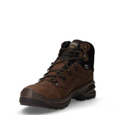 scarponcino trekking in pelle con suola Vibram e tessuto marrone | Boscaini Scarpe