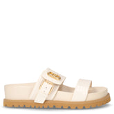 Livia 02 ciabatta in ecopelle con platform cocco | Boscaini Scarpe