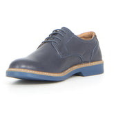 Stringata in pelle blu | Boscaini Scarpe