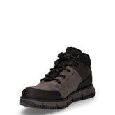 Polacchino sportivo in pelle nero grigio | Boscaini Scarpe