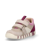 Iupidoo sneaker in pelle e tessuto beige rosa | Boscaini Scarpe