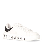 Sneaker in pelle ed ecopelle bianco nero - RICHMOND | Boscaini Scarpe