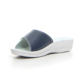 Ciabatta con strappo blu bianco | Boscaini Scarpe