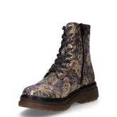 Eva floral anfibio in tessuto stampa floreale viola | Boscaini Scarpe