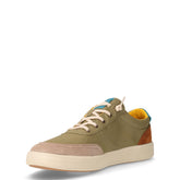 Groove sneaker in tessuto verde mandorla | Boscaini Scarpe