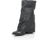 Camperos a punta con tacco nero lavato | Boscaini Scarpe