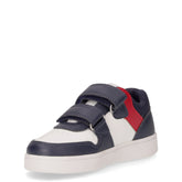Eclyper sneaker bambino in ecopelle e tessuto navy bianco | Boscaini Scarpe
