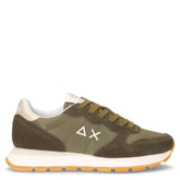 Ally Gold Silver sneaker in pelle e tessuto militare | Boscaini Scarpe