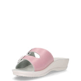 Ciabatta in ecopelle bianco rosa | Boscaini Scarpe