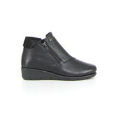 Stivaletto in pelle con zeppa nero - VALLEVERDE | Boscaini Scarpe