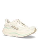 Bondi 9 scarpa da running in mesh bianco verde - HOKA ONE | Boscaini Scarpe