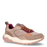 Sneaker in tessuto ed ecopelle bordeaux marrone rosa - GOLD & GOLD | Boscaini Scarpe