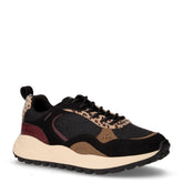 Sneaker in tessuto ed ecopelle nero | Boscaini Scarpe