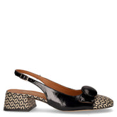 Décolleté slingback in ecopelle nero - DU SIMON | Boscaini Scarpe