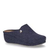 Rapy ciabatta in tessuto con zeppa blu - Ciabatte Donna | Boscaini Scarpe
