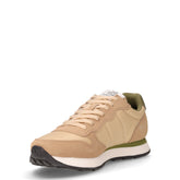 Tom Solid sneaker in pelle e tessuto beige | Boscaini Scarpe