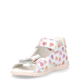 Sandalo in pelle bambina bianco multicolor | Boscaini Scarpe