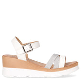 Sandalo con zeppa bianco | Boscaini Scarpe