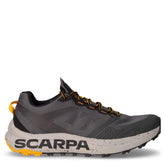Spin Planet scarpa da trail running in tessuto tecnico grigio antracite arancio | Boscaini Scarpe