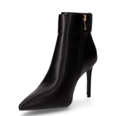 Tronchetto in ecopelle con zip nero | Boscaini Scarpe