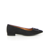 Ballerina a punta con applicazione nero - Ballerine | Boscaini Scarpe