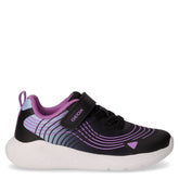 Sprintye sneaker bambina in ecopelle e tessuto nero e viola | Boscaini Scarpe