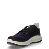 Sneaker in pelle scamosciata e tessuto blu | Boscaini Scarpe