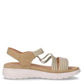 Sandalo sportivo in ecopelle e tessuto verde chiaro - TOO LIKE | Boscaini Scarpe