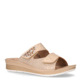 Ciabatta in ecopelle con zeppa sabbia | Boscaini Scarpe